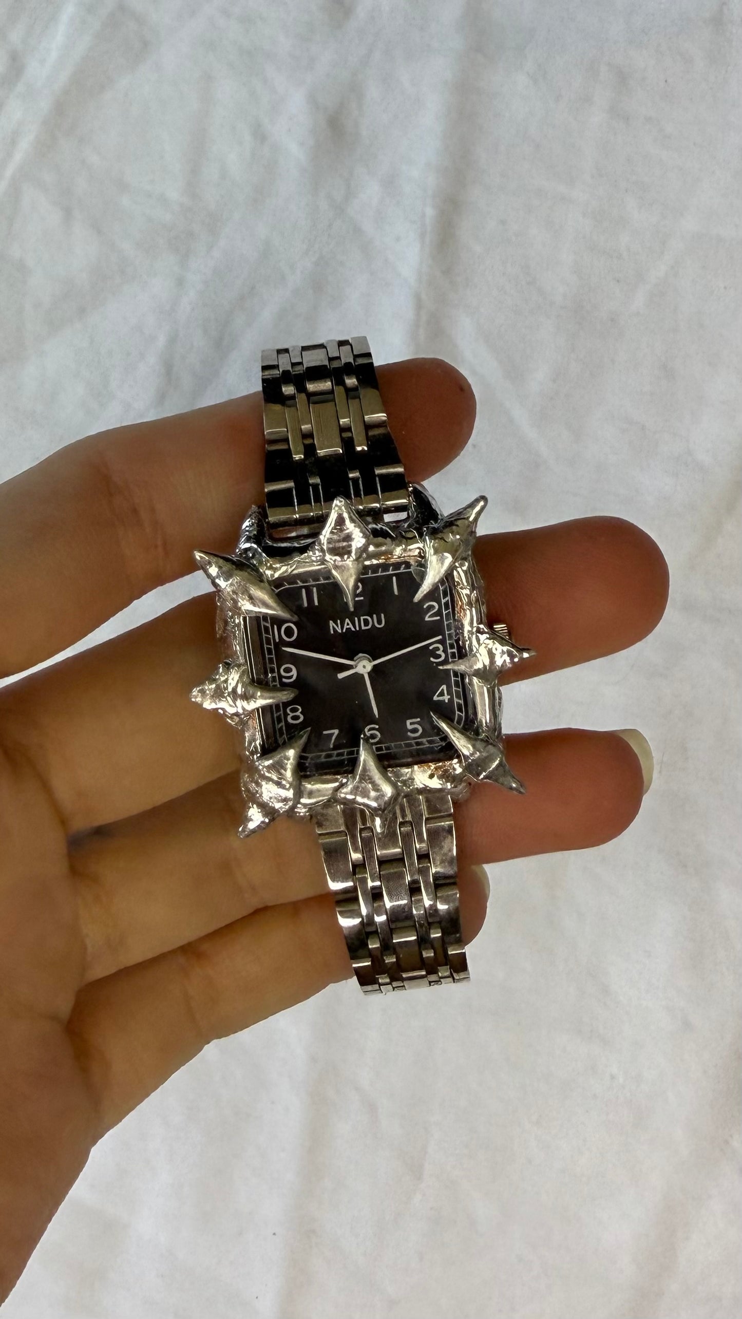 Black Spiked Watch