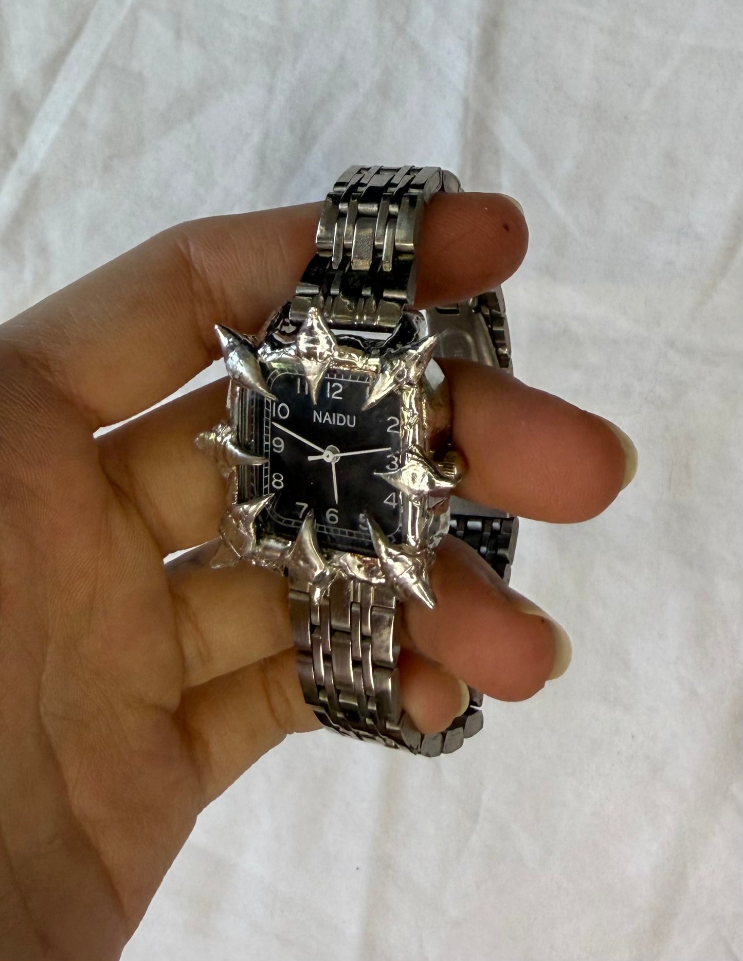 Black Spiked Watch