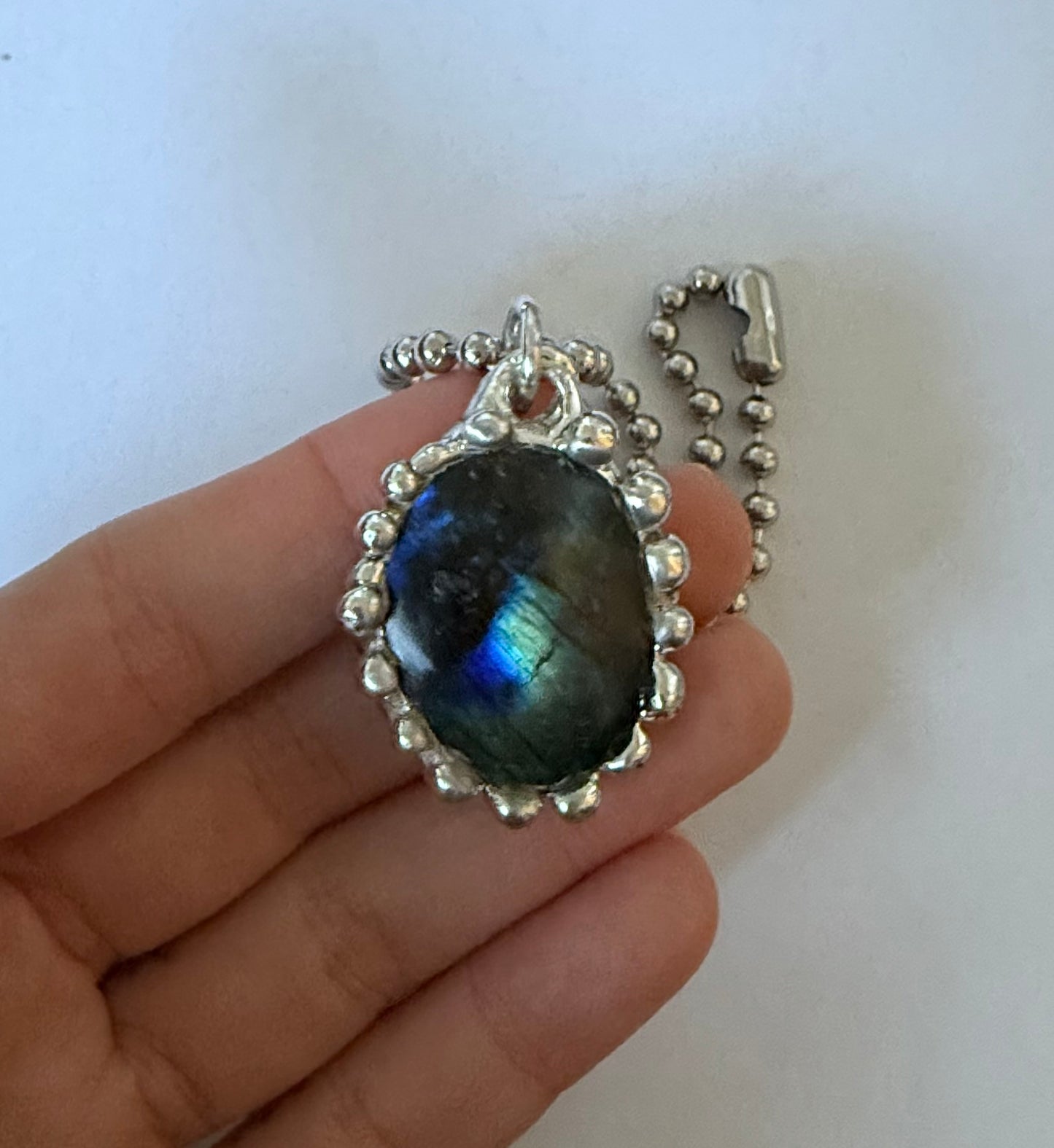 Bubbly Labradorite Necklace