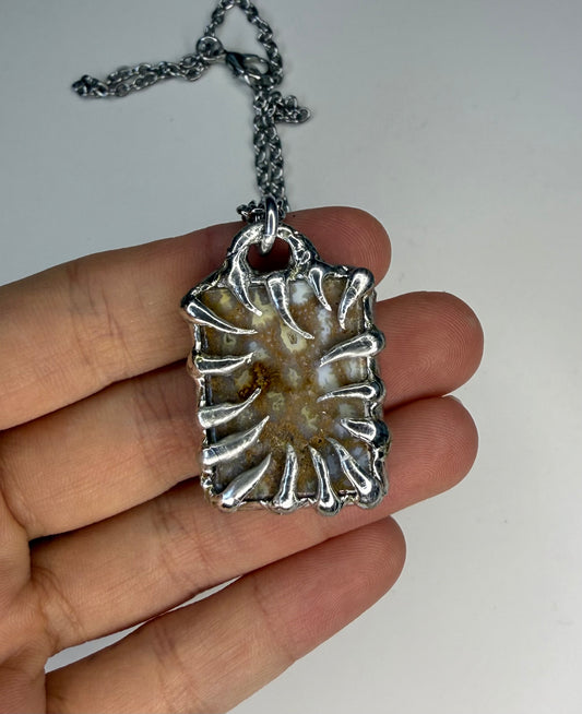 Spiked Coral Necklace