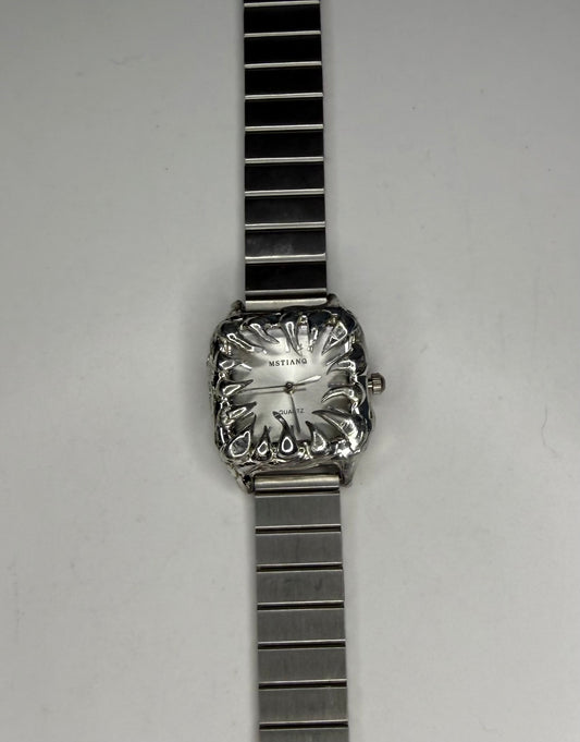 White Spiked Watch