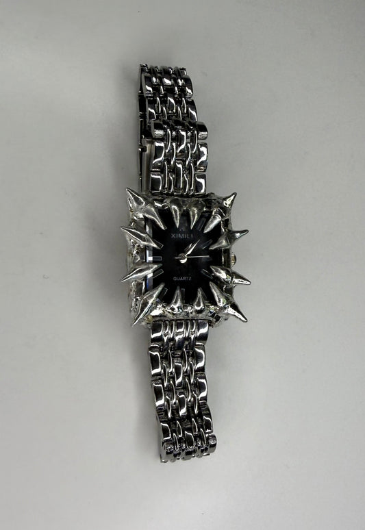 Black spiked watch