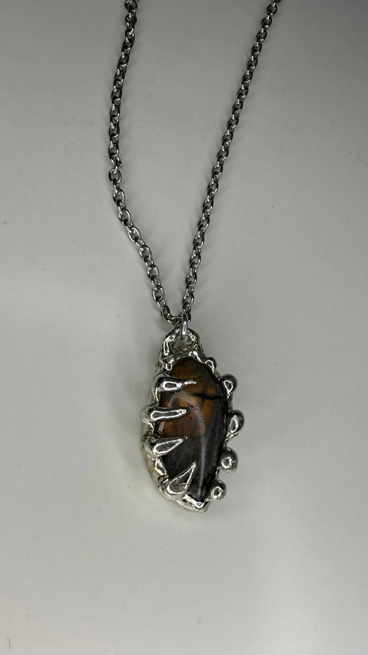 Orange Labradorite Necklace