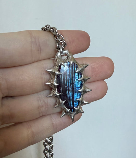 Purple and Blue labradorite
