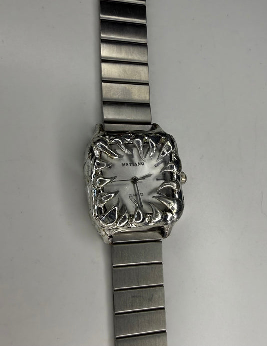 White Spiked Watch