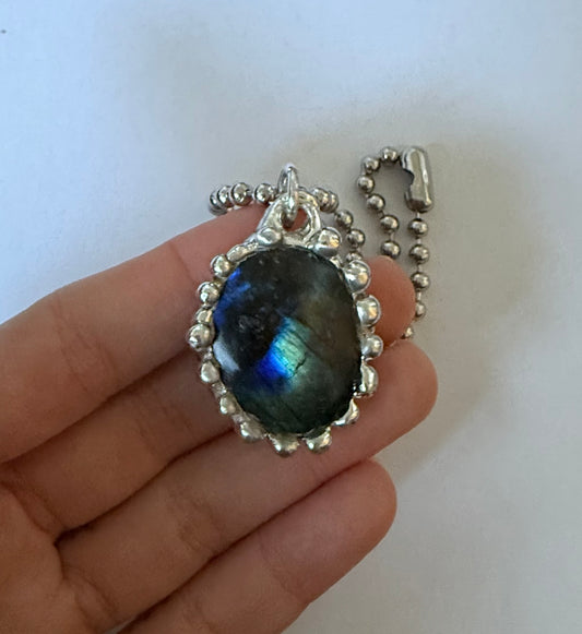 Bubbly Labradorite Necklace