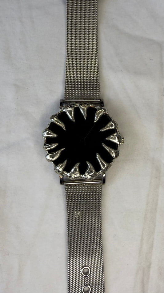 Black spiked watch