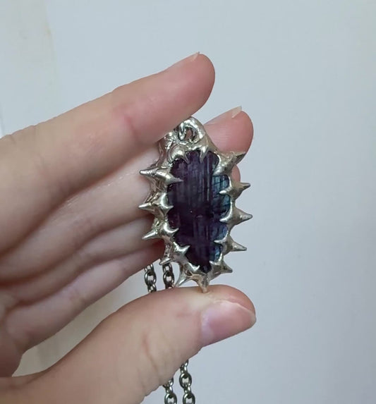 Purple and Blue labradorite